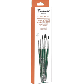 9004 - Essential Set Olio e Acrilico Manico Corto Denso